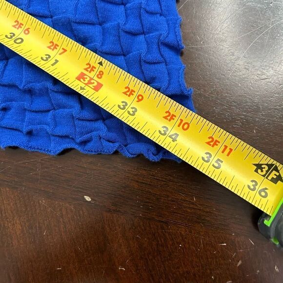 Lafayette 148 Women’s Royal Blue Textured Cotton Sleeveless Drape Cardigan M - Picture 13 of 14